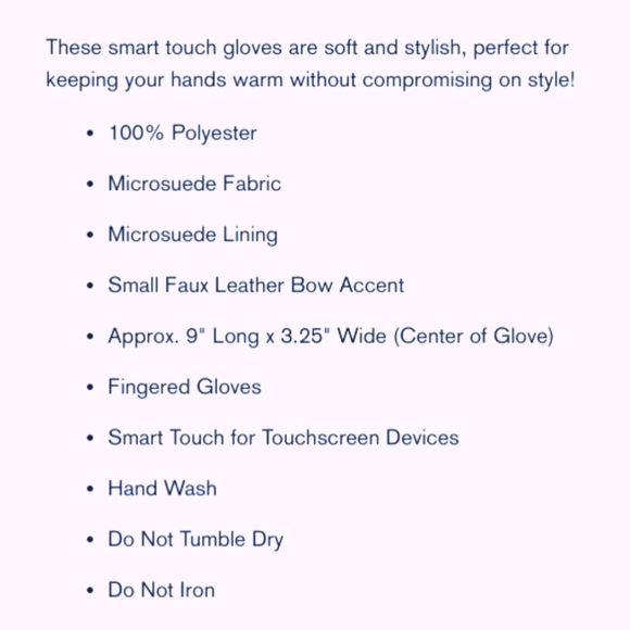 Quilted Smart Touch Gloves - Picture 6 of 6